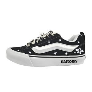 Vans Knu Skool устойчивые к истиранию низкие кроссовки для скейтбординга Unisex Black White