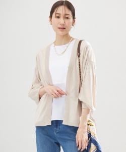 Прозрачный вязаный кардиган «летучая мышь» Suite, цвет Beige [033]