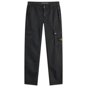 Брюки-Карго из матового хлопкового полотна Stone Island, черный