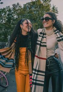 Шарф PLAID CASHMINK MADE IN GERMANY FRAAS, коричневый