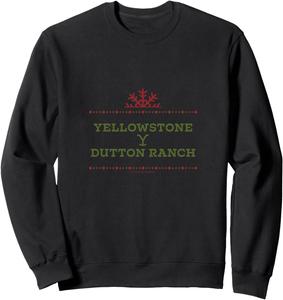 Праздничная толстовка Yellowstone Dutton Ranch, черная