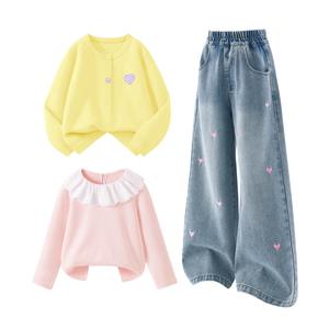 Детская повседневная спортивная одежда Disney, светло-желтый