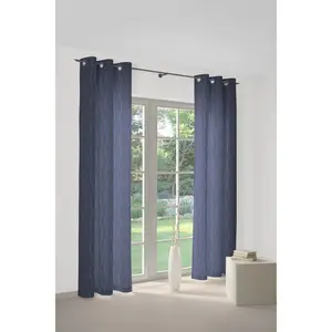 Шторка Sepino с люверсами, 1 шт. Wirth, синий