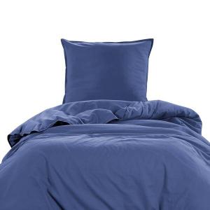 Постельное белье с эффектом стирки ✓oeko tex Wometo, синий