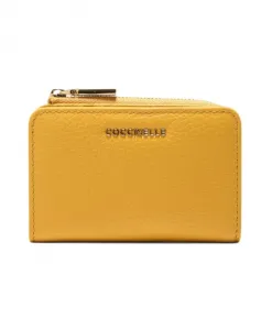 Мягкий металлический кошелек Coccinelle, желтый