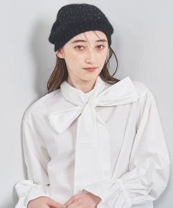 Вязаная шапка с пайетками United Arrows, цвет Black