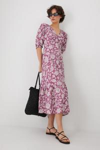 Платье с добавлением льна Medicine, розовый