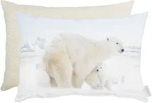 Декоративная подушка APELT "1418", двусторонний чехол с наполнителем, 1 шт 35х45 см, цвет natur/weiß + gemustert