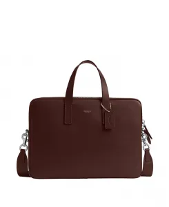 Мужская сумка-бриф Carlyle Polished Pebble Coach, коричневый