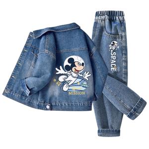 Детская повседневная спортивная одежда Disney, светло-голубой