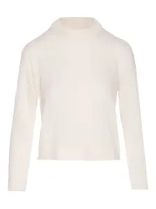 Свитер с круглым вырезом и длинными рукавами ALLUDE, нейтральный