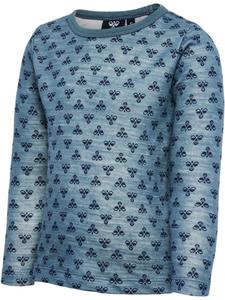 Детская рубашка с длинными рукавами серого цвета Hummel