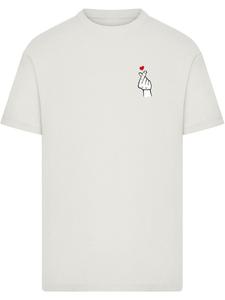 Футболка Love Sign Tee 2.0 серого цвета Mister Tee