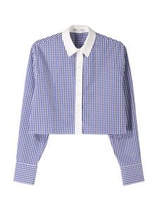 Блузка Bershka, цвет Blue/Dark blue