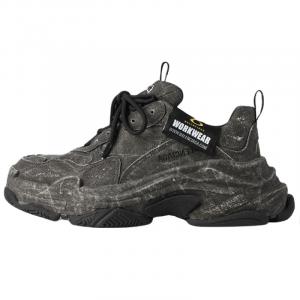 Balenciaga Мужские низкие кроссовки Triple S, черный