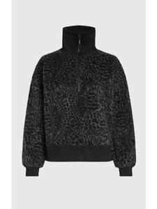 O`Neill Незаменимый флисовый свитер HZ в черном цвете с анималистическим рисунком