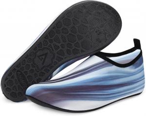 Водные туфли ANLUKE Barefoot Aqua Yoga, быстро сохнущие пляжные плавательные и серфовые носки для женщин и мужчин, серый