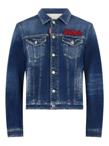 Куртка с эффектом потертости DSQUARED2, синий