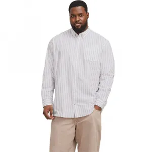 Рубашка Jack & Jones Oxford Plus Size, белый