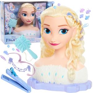 Кукла с большой головой для расчесывания и укладки волос Deluxe Disney Princess Elsa Frozen + аксессуары Just Play