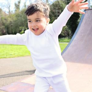 Детская домашняя одежда в рубчик DreamBuy, белый