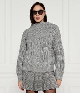 Свитер Liu Jo Regular Fit с узором, серый