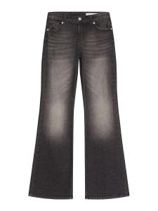 Bershka Джинсы-клеш в темно-сером цвете