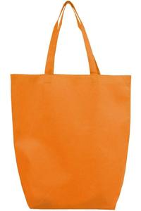 Сумка-тоут Q-Tees из нетканого материала с ластовицей снизу, оранжевый