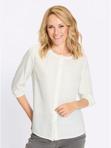 Блузка из крепа цвета экрю Sieh an!