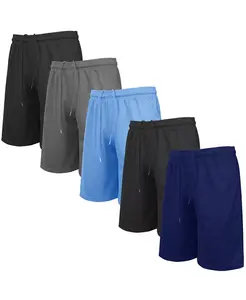 Мужские легкие дышащие шорты с сетчатыми вставками, 5 шт Galaxy By Harvic, мультиколор