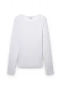 Однотонная футболка с длинным рукавом Calliope, Bianco Ottico