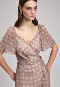 Повседневное платье TIE DETAIL PRINTED adL, розовый