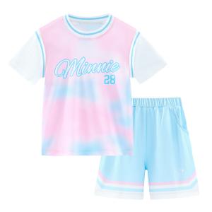 Disney Повседневная спортивная одежда Pink Blue для детей 3-7 лет