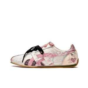Антискользящие износостойкие низкие кроссовки для бега Unisex Pink Onitsuka Tiger