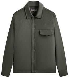 Рубашка Kith Montague из микрозамши, зеленый