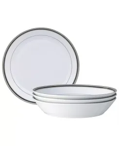 Набор мисок для ужина Austin Platinum из 4 предметов, на 4 персоны Noritake, white