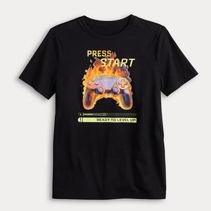 Мальчиковая футболка с принтом Tek Gear, Black Gamer