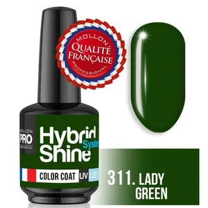 Mol Hss 2/311 - полуперманентный гибридный лак для ногтей с блеском Mollon Pro