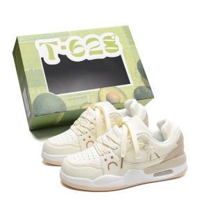 T628 Кроссовки для скейтбординга унисекс низкие розово-зеленые хаки, цвет Khaki (High-Quality-Upgraded)