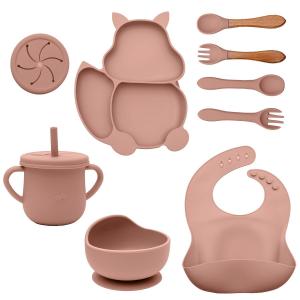 Детский набор посуды (8 предметов) Intirilife, розовый