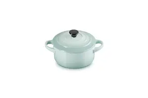 Керамическая кокотка Le Creuset с крышкой, 0.25 л, 10 см, светло-зелёный