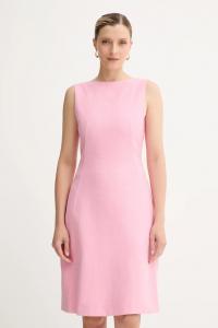 Хлопковое платье Weekend Max Mara, розовый