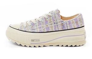 Кеды унисекс с низким верхом фиолетовые/белые/золотые Excelsior