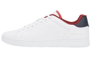 Стильные мужские кроссовки для скейтбординга с низким верхом, белые/красные Tommy Hilfiger