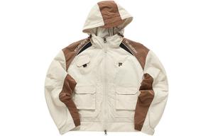 Стеганая куртка URBAN TECH женская пшенично-пепельно-светло-хаки Fila Fusion