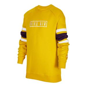 Свитшот Air желтый/черный/белый для подростков Nike, желтый/черный/белый