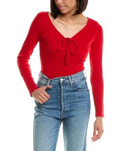 Сэди энд Сейдж Фронт Рюш Трикотажный топ Sadie & Sage, красный