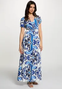 Длинное струящееся платье Morgan, Blue