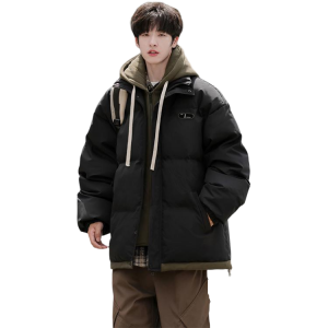 ПППуховик Unisex с капюшоном Moderate Padded WARRIOR, 黑色【强推👍加厚款】