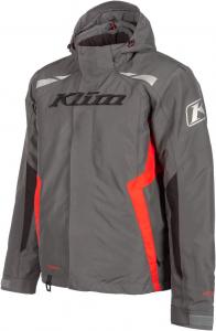 Куртка KLIM Rift для снегохода с технологией Ascent Float Foam, Asphalt - High Risk Red